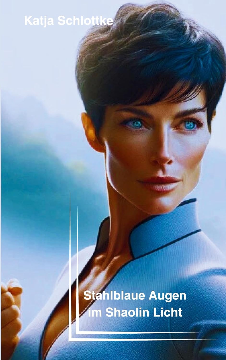 Buchcover Stahlblaue Augen im Shaolin Licht von Katja Schlottke